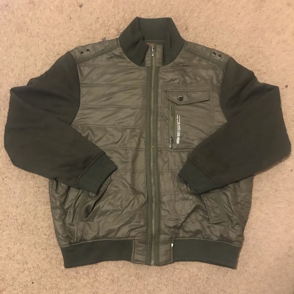 Olive green bomber jacket